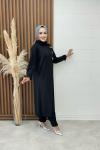 Lady Pantolonlu Takım Siyah Siyah