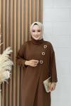 Lady Pantolonlu Takım Kahverengi Kahverengi