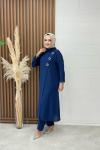 Lady Pantolonlu Takım Lacivert Lacivert