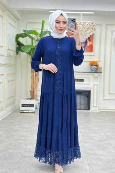 Maya Elbise Lacivert Lacivert