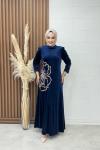 Rabia Elbise Lacivert Lacivert