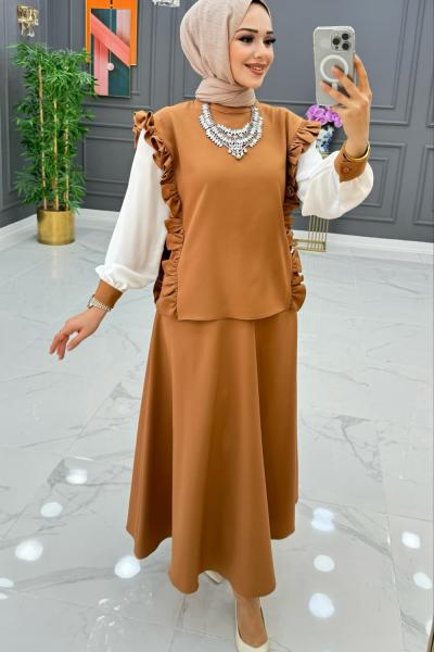 Candan Elbise Kahve Kahverengi