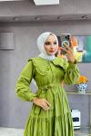 Sinem Elbise Fıstık Yeşili Fıstık Yeşili