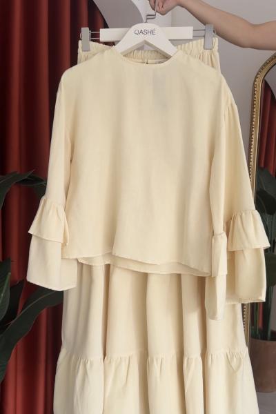 Buket Etekli Takım Sarı  Sarı