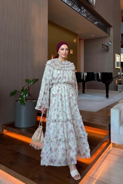 Cansın Etekli Takım Kırmızı Kırmızı