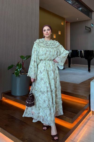 Cansın Etekli Takım Kahverengi Kahverengi