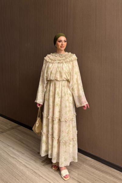 Cansın Etekli Takım Yeşil  Yeşil