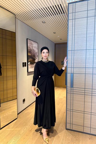 Cevher Elbise Siyah Siyah