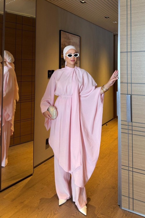 Ceyhan Pantolonlu Takım Pembe PEMBE