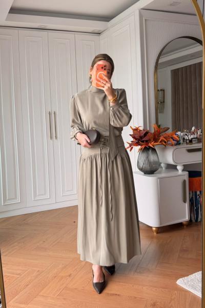 Ceylin Etekli Takım Haki Haki