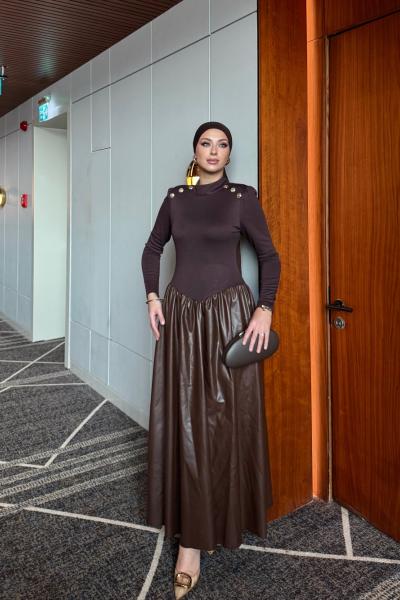 Çisil Elbise Acı Kahve Acı Kahve