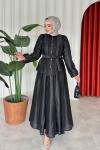 Damla Takım Siyah Siyah