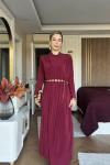 Demet Elbise Bordo BORDO