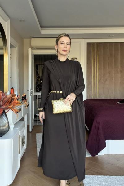 Demet Elbise Kahve KAHVE