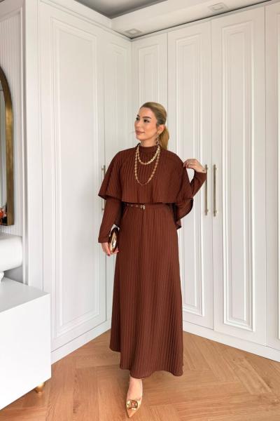 Deva Elbise Kahverengi  Kahverengi