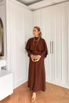 Deva Elbise Kahverengi  Kahverengi