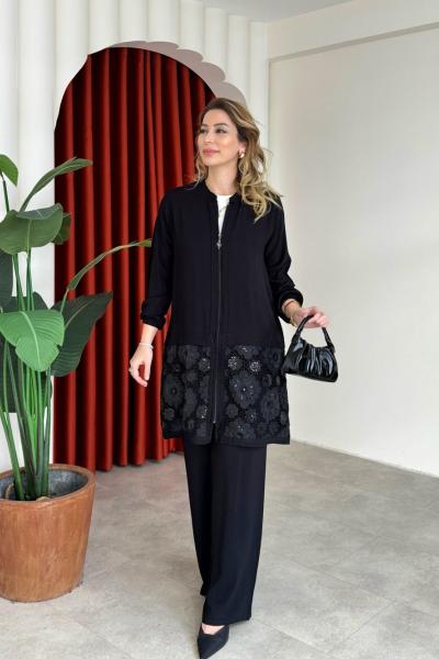 Dilek Takım Siyah Siyah