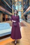 Ecem Elbise Bordo Bordo