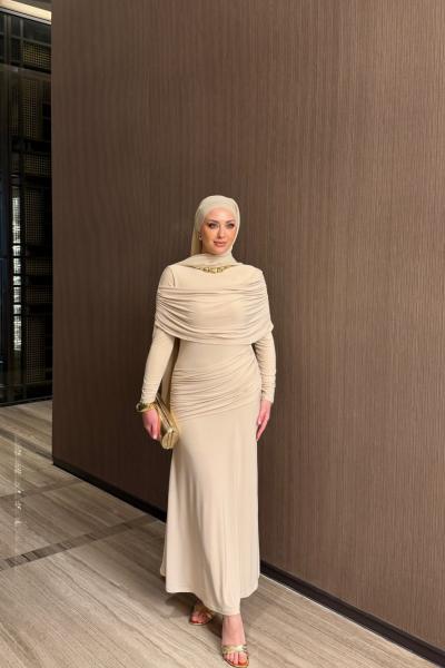 Ecre Elbise Krem BEJ