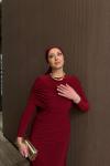 Ecre Elbise Bordo BORDO