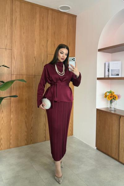 Efil Etekli Takım Bordo BORDO