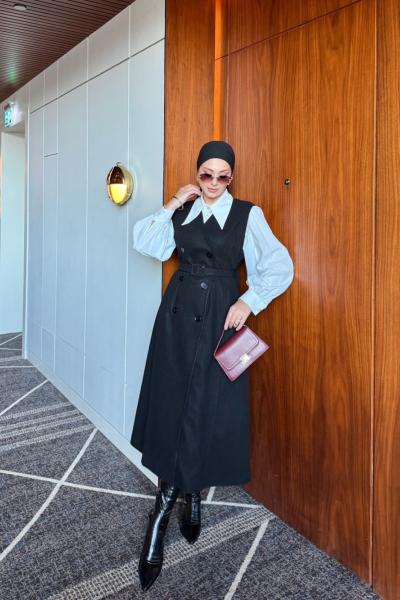 Ela Elbise Siyah Siyah