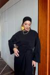Elif Etekli Takım Siyah Siyah