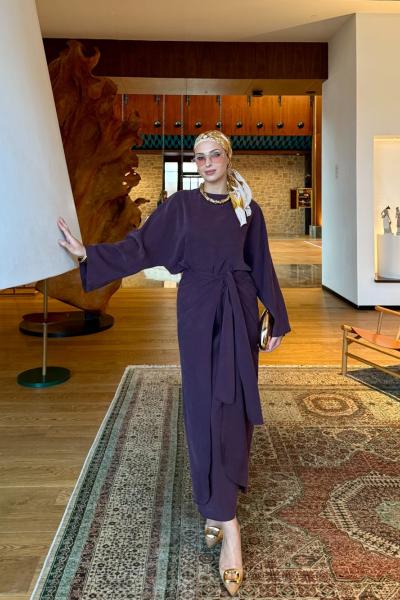 Elif Etekli Takım Mürdüm Mürdüm