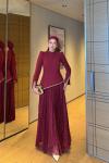 Elza Abiye Bordo  BORDO