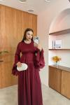 Erna Pantolonlu Takım Bordo BORDO
