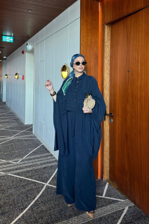 Esra Pantolonlu Takım Lacivert Lacivert