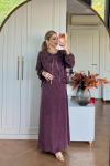 Fadime Elbise Takım Mürdüm  MÜRDÜM