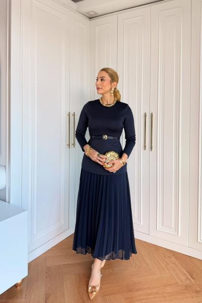 Farah Elbise Lacivert Lacivert