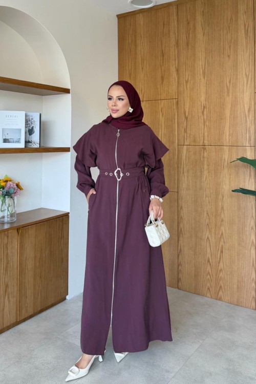 Fazilet Elbise Bordo  BORDO