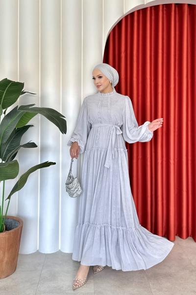 Fethiye Elbise Taş Rengi Taş Rengi