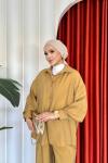 Ahu Pantolonlu Takım Camel Camel