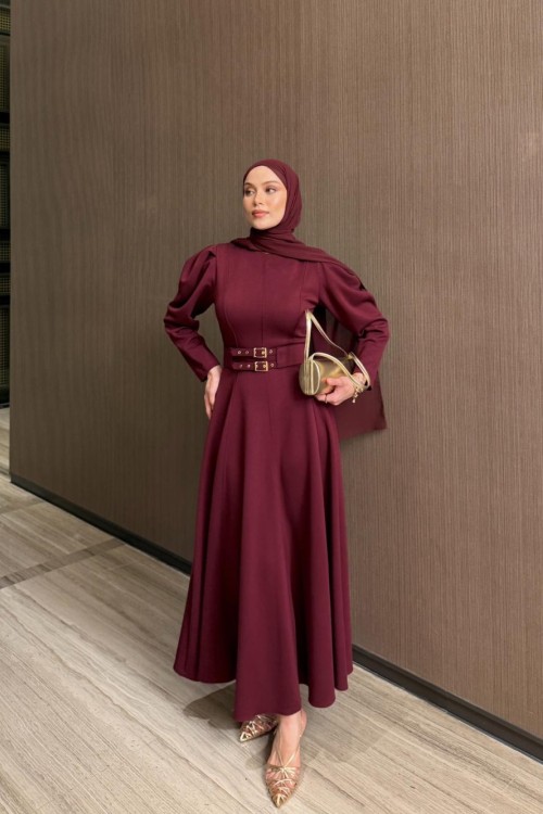 Filiz Elbise Bordo  BORDO