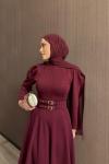 Filiz Elbise Bordo  BORDO