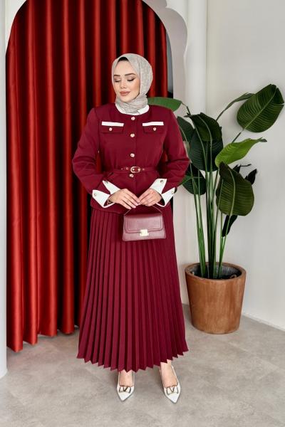 Filiz Takım Bordo Bordo