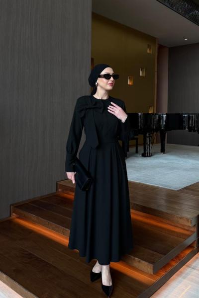 Füsun Elbise Siyah Siyah