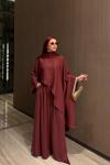 Gamze Pantolon Takım Bordo BORDO