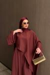 Gamze Pantolon Takım Bordo BORDO