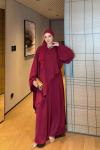 Şine Pantolonlu Takım Bordo BORDO