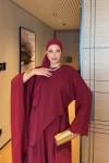 Şine Pantolonlu Takım Bordo BORDO