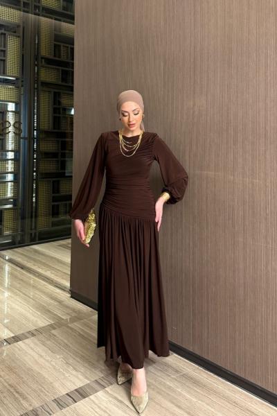 Gizem Elbise Acı Kahve  Acı Kahve