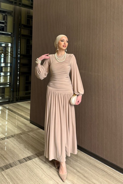 Gizem Elbise vizon Vizon