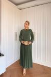 Gizem Elbise Yeşil Yeşil