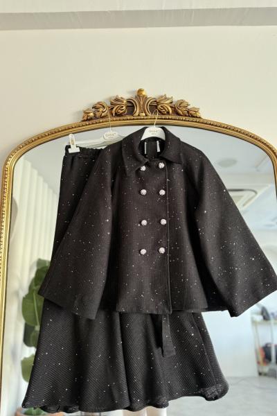 Göksel Etekli Takım Siyah Siyah