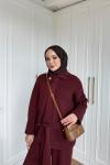 Gönül Pantolon Takım Bordo  BORDO