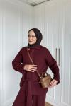 Gönül Pantolon Takım Bordo  BORDO